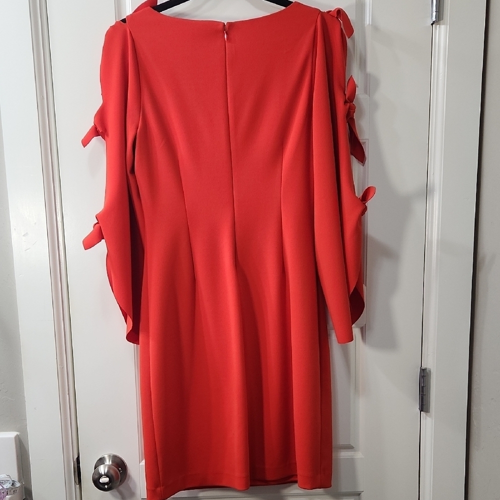 Vince Camuto Tie-Sleeve Red Dress - XS - Picture 4 of 4
